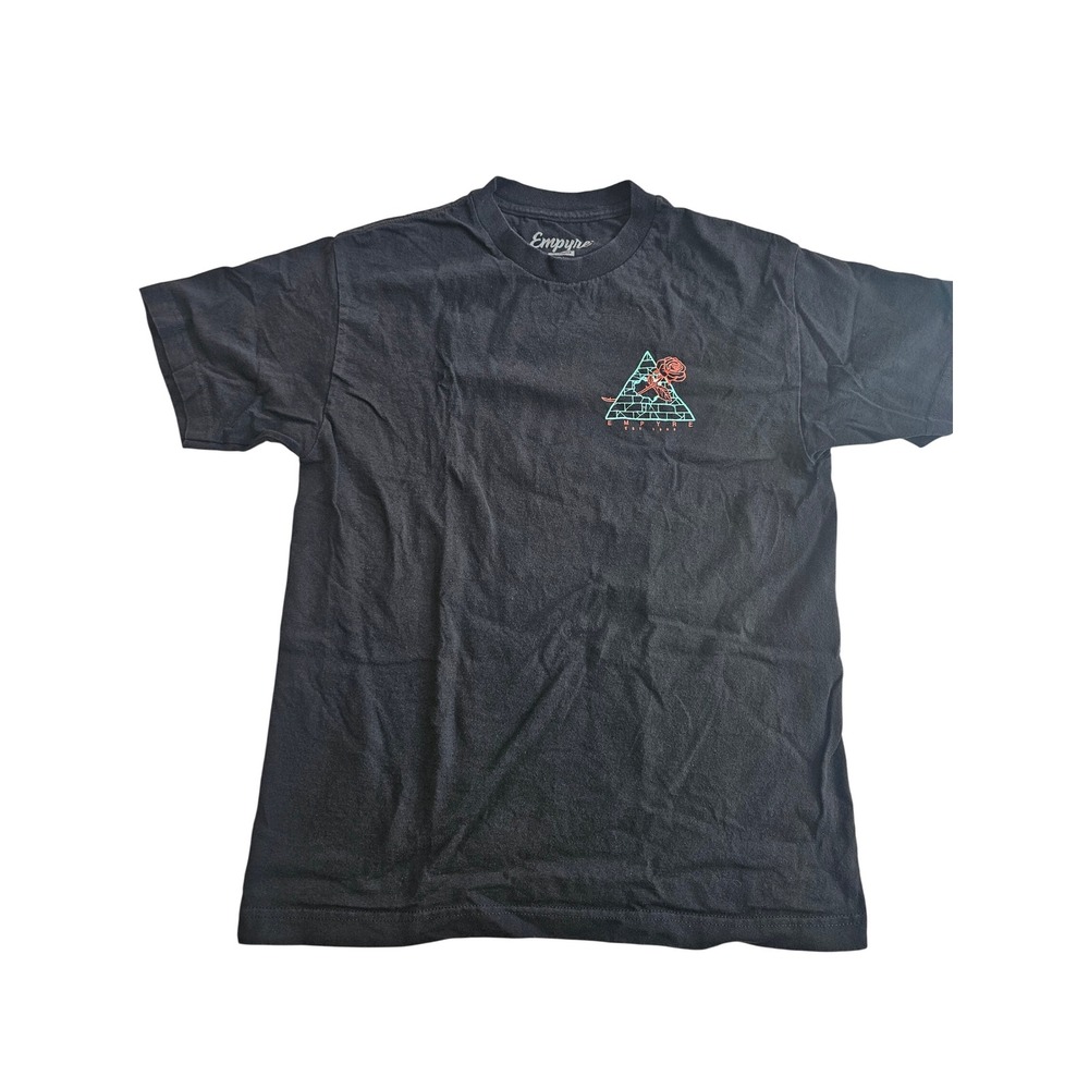 Empyre Graphic Tee Mens Medium Black Rose Pyramid‎ Streetwear Shirt
